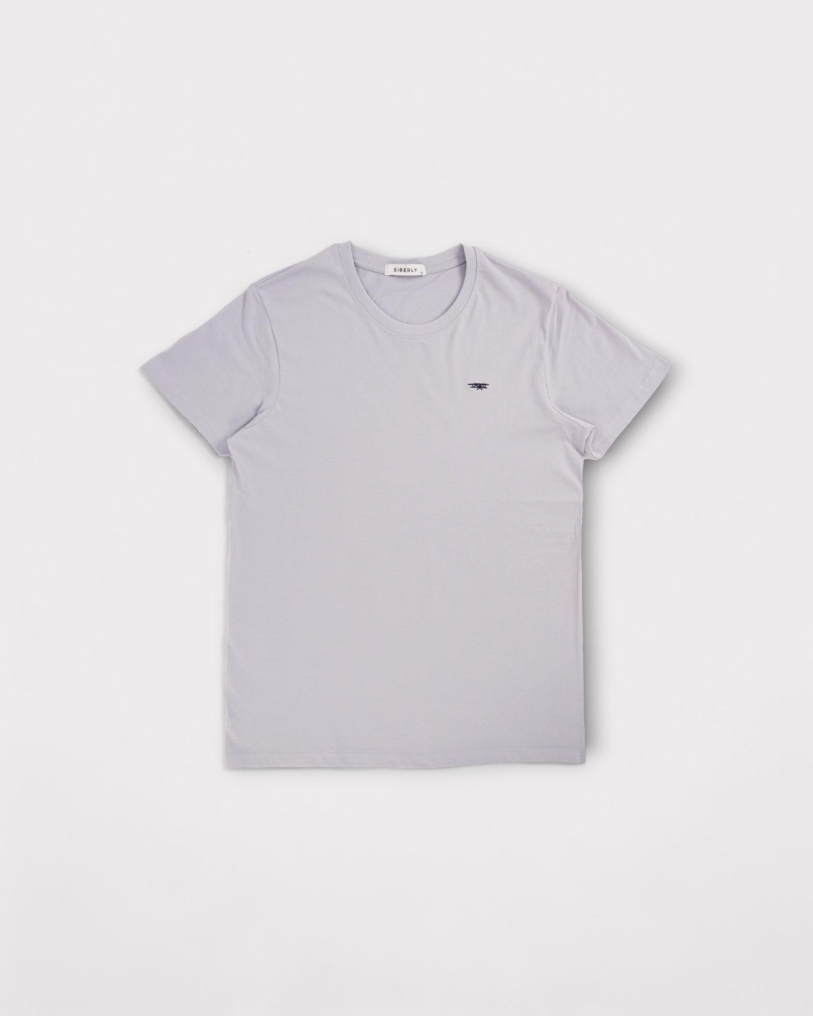 Camiseta logo bordado azul claro - Siberly Brand